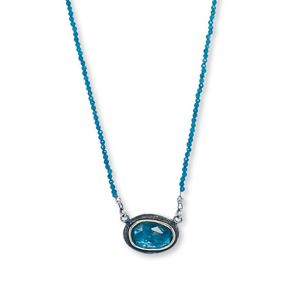 Amalfi Necklace by Susan Rodgers (Gold, Silver & Stone Necklace) | Artful Home Amalfi Necklace by Susan Rodgers (Gold, Silver & Stone Necklace) | Artful Home