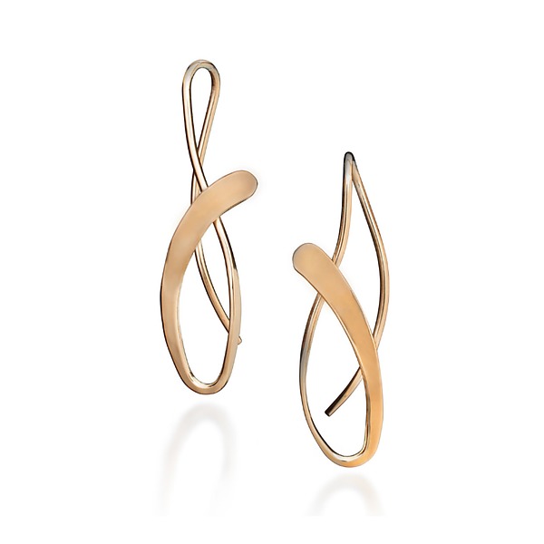 Sea Grass Earrings by Keith Field (Gold & Silver Earrings) | Artful Home Sea Grass Earrings by Keith Field (Gold & Silver Earrings) | Artful Home
