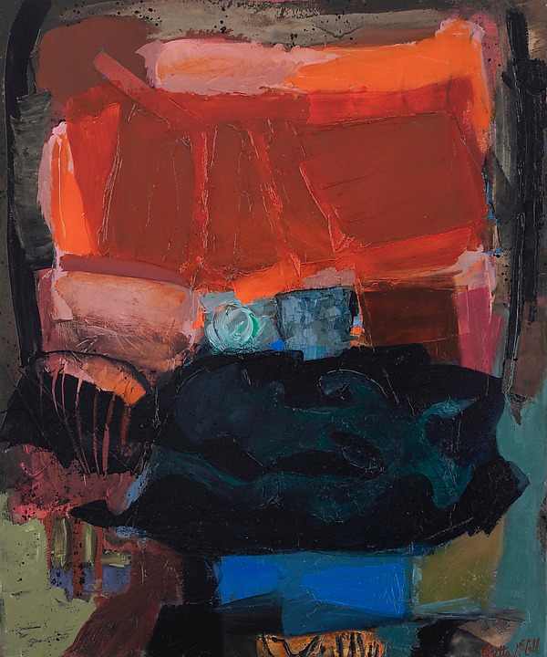 Red and Black by Gretta McCall (Oil Painting) | Artful Home Red and Black by Gretta McCall (Oil Painting) | Artful Home
