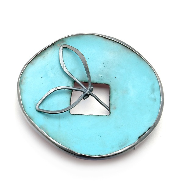 Signs of Life Pin & Pendant by Paulette Werger (Enamel & Silver Pin & Pendant) | Artful Home Signs of Life Pin & Pendant by Paulette Werger (Enamel & Silver Pin & Pendant) | Artful Home