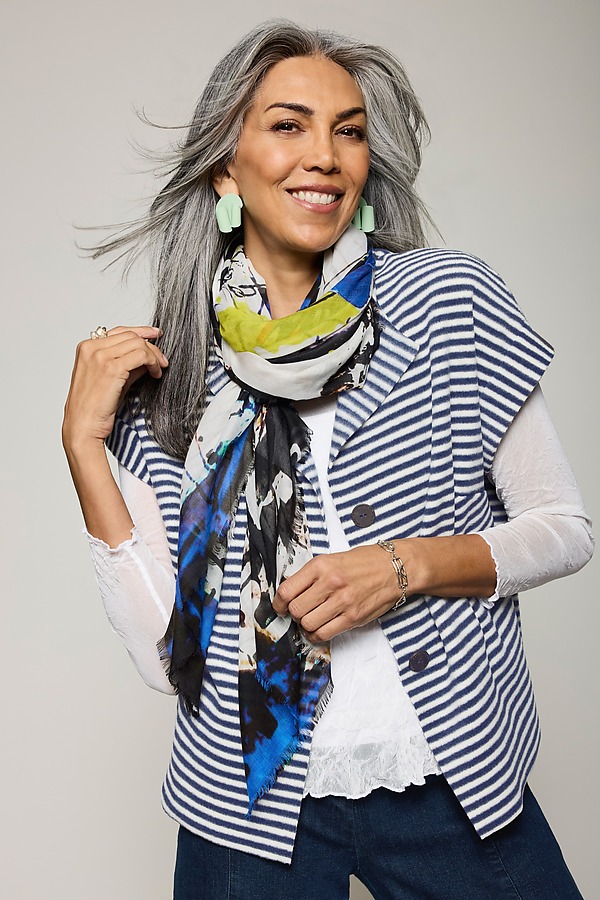 Cap Sleeve Polar Fleece Jacket by Henriette Steffensen (Knit Jacket) | Artful Home Cap Sleeve Polar Fleece Jacket by Henriette Steffensen (Knit Jacket) | Artful Home