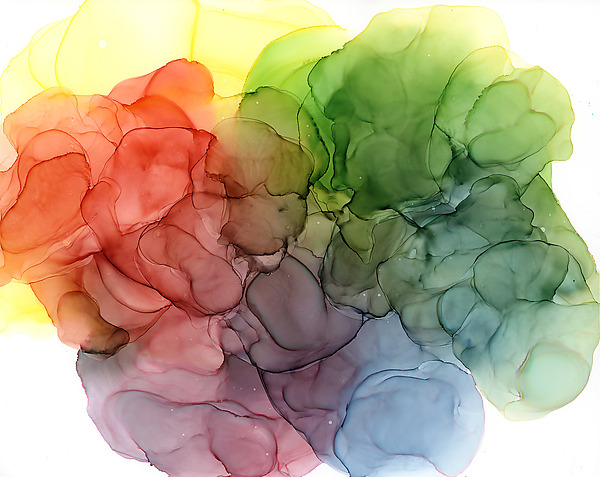 Release All Resistance by Megan Spindler (Alcohol Ink Painting) | Artful Home Release All Resistance by Megan Spindler (Alcohol Ink Painting) | Artful Home