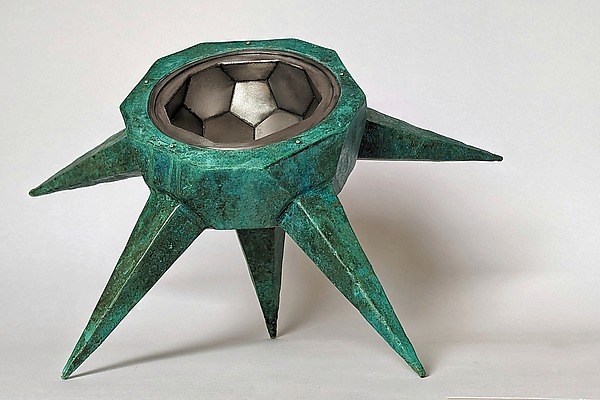 Dark Star Bowl by Matthew Naftzger (Metal Sculpture) | Artful Home Dark Star Bowl by Matthew Naftzger (Metal Sculpture) | Artful Home