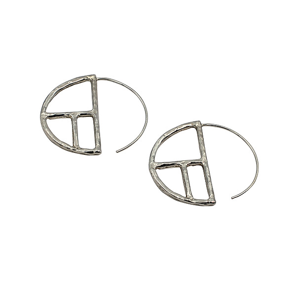 Golden Ratio Fil Hoops by Lindsey L. Allen (Metal Earrings) | Artful Home Golden Ratio Fil Hoops by Lindsey L. Allen (Metal Earrings) | Artful Home