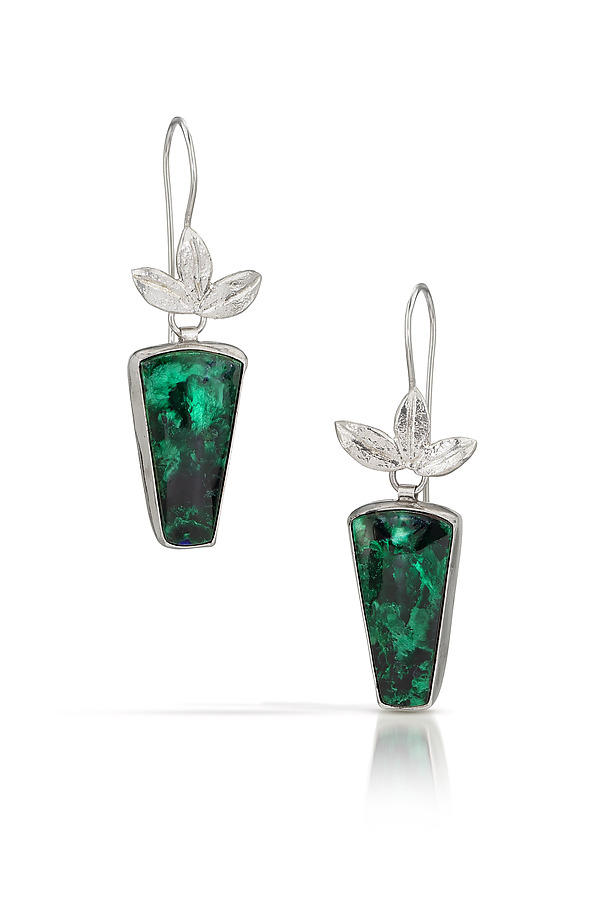 Verdant Solstice Earrings by Babs McLaughlin (Silver & Stone Earrings) | Artful Home Verdant Solstice Earrings by Babs McLaughlin (Silver & Stone Earrings) | Artful Home