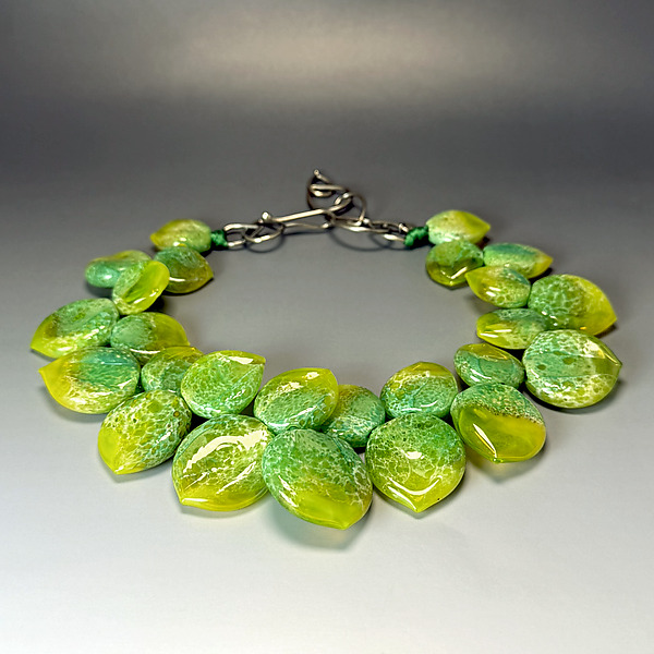 New England Foliage Necklace by Liliana Glenn (Art Glass Necklace) | Artful Home New England Foliage Necklace by Liliana Glenn (Art Glass Necklace) | Artful Home