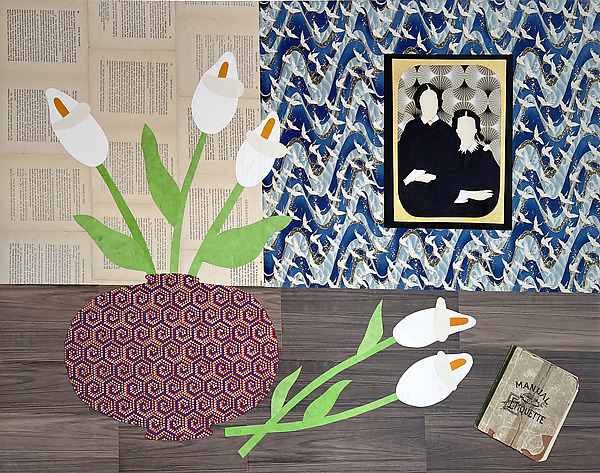 Manual of Etiquette by Emily Krill (Mixed-Media Collage & Giclee Print) | Artful Home Manual of Etiquette by Emily Krill (Mixed-Media Collage & Giclee Print) | Artful Home
