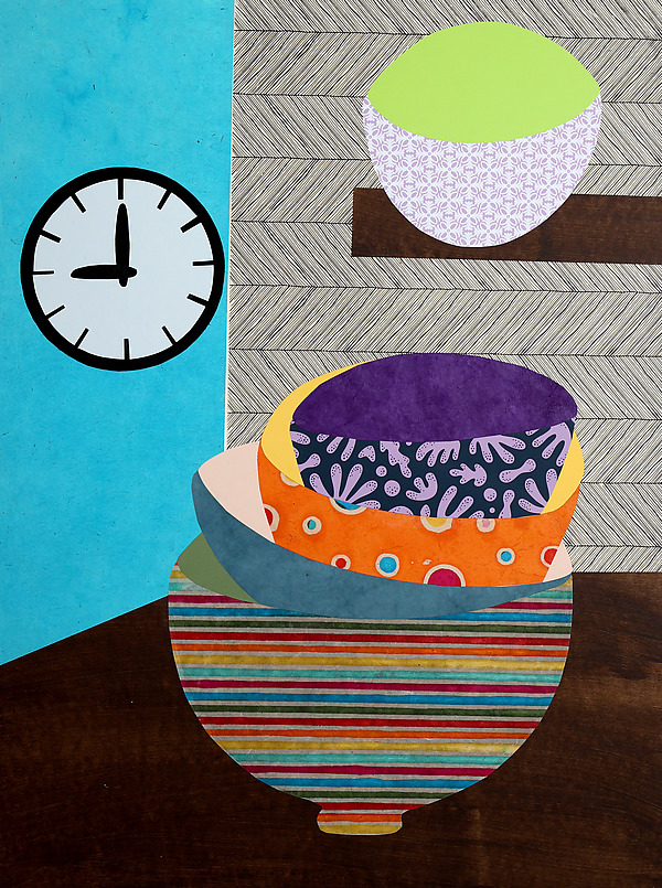 Stack of Bowls No. 2 by Emily Krill (Giclee Print) | Artful Home Stack of Bowls No. 2 by Emily Krill (Giclee Print) | Artful Home