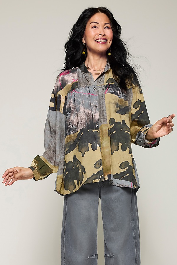 Seastone Shirt by Noen (Woven Top) | Artful Home Seastone Shirt by Noen (Woven Top) | Artful Home