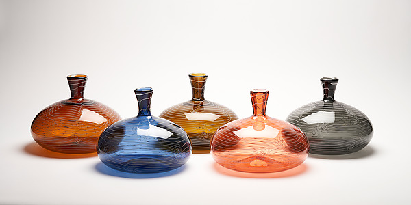 Topographic Bottle by Asher Holman (Art Glass Vase) | Artful Home Topographic Bottle by Asher Holman (Art Glass Vase) | Artful Home