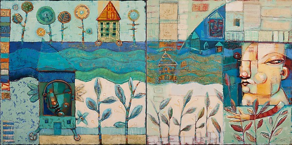 Dispatch From The Garden Of Umbrage by Brenda York (Mixed-Media Painting) | Artful Home Dispatch From The Garden Of Umbrage by Brenda York (Mixed-Media Painting) | Artful Home