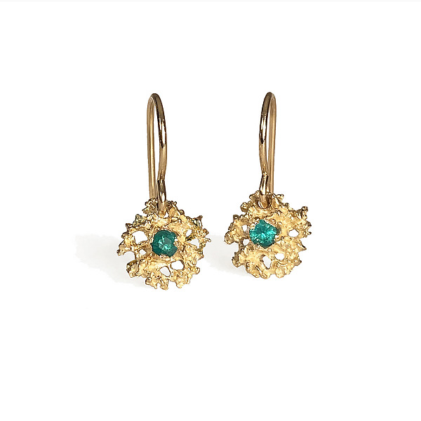 Star Earrings by Michele Scholnick (Gold & Stone Earrings) | Artful Home Star Earrings by Michele Scholnick (Gold & Stone Earrings) | Artful Home
