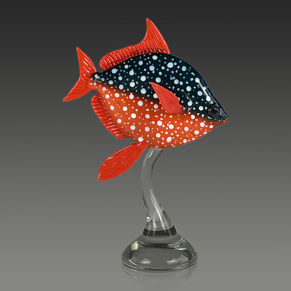 Opah by Robert Mickelsen (Art Glass Sculpture) | Artful Home Opah by Robert Mickelsen (Art Glass Sculpture) | Artful Home
