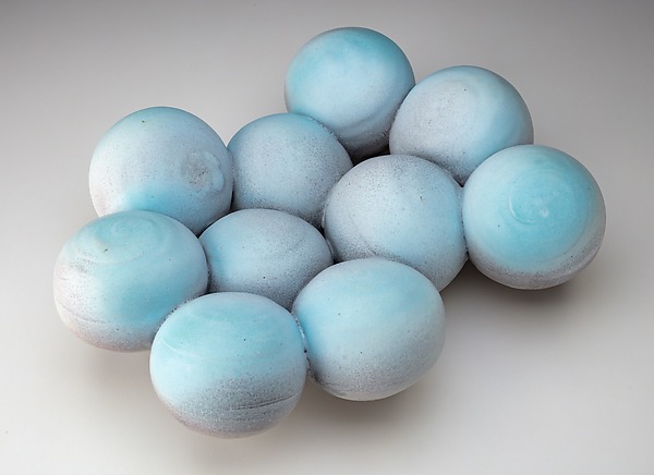 Robins Egg Blue Orb Field by Erica Wurtz (Ceramic Sculpture) | Artful Home Robins Egg Blue Orb Field by Erica Wurtz (Ceramic Sculpture) | Artful Home
