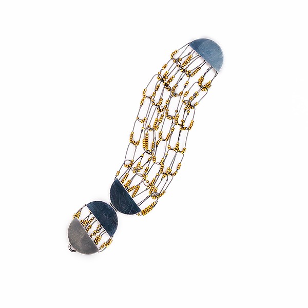 Hemisphere Drop Constellation Bracelet by Raissa Bump (Silver & Bead Bracelet) | Artful Home Hemisphere Drop Constellation Bracelet by Raissa Bump (Silver & Bead Bracelet) | Artful Home