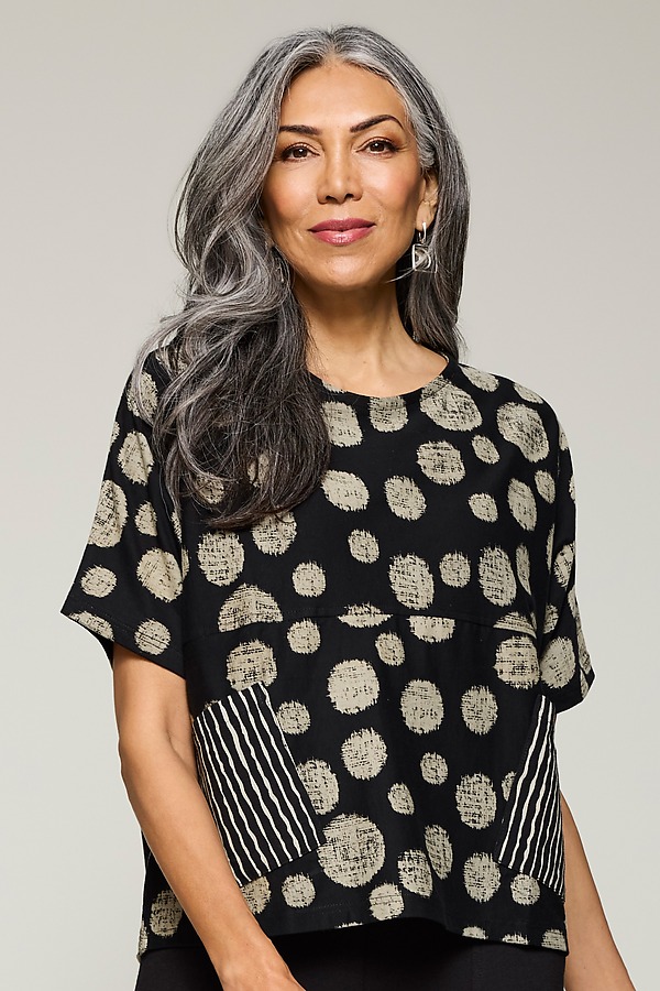 Bubble Patch Pocket Top by Yaza (Knit Top) | Artful Home Bubble Patch Pocket Top by Yaza (Knit Top) | Artful Home
