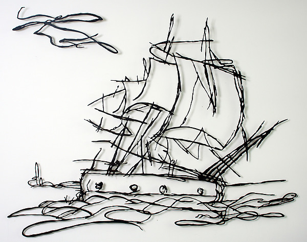 Ship by Paul Arsenault (Metal Wall Sculpture) | Artful Home Ship by Paul Arsenault (Metal Wall Sculpture) | Artful Home