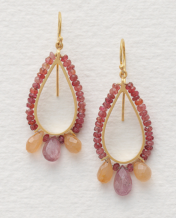 Beaded Teardrop Earrings by Susan Kinzig (Beaded Earrings) | Artful Home Beaded Teardrop Earrings by Susan Kinzig (Beaded Earrings) | Artful Home