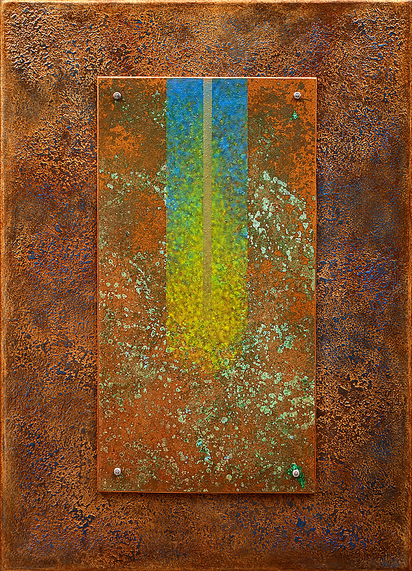 Golden Reyes 07 in Blue by Wolfgang Gersch (Giclee Print on Aluminum) | Artful Home Golden Reyes 07 in Blue by Wolfgang Gersch (Giclee Print on Aluminum) | Artful Home