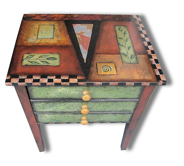 Ginger Snap by Wendy Grossman (Wood Side Table) | Artful Home Ginger Snap by Wendy Grossman (Wood Side Table) | Artful Home