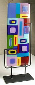 Vertical Freestanding Sculpture by Barbara Galazzo (Art Glass Sculpture) | Artful Home Vertical Freestanding Sculpture by Barbara Galazzo (Art Glass Sculpture) | Artful Home