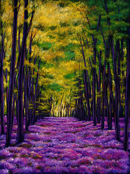 Violet Vista by Johnathan Harris (Giclee Print) | Artful Home Violet Vista by Johnathan Harris (Giclee Print) | Artful Home