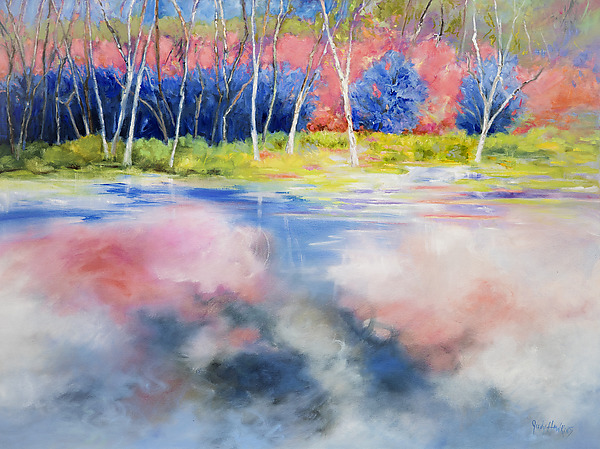 Raspberry Gelato Summer by Judy Hawkins (Oil Painting) | Artful Home