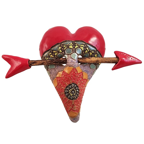 Indian Summer by Laurie Pollpeter Eskenazi (Ceramic Wall Sculpture) | Artful Home