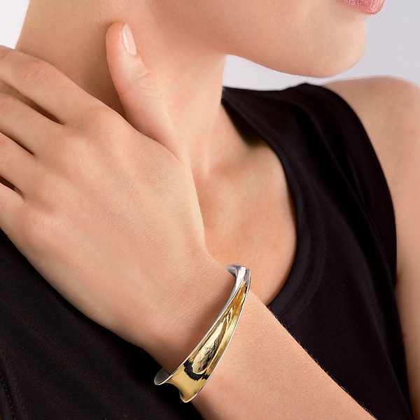 Half Open Cuff by Nancy Linkin Designs (Silver & Gold