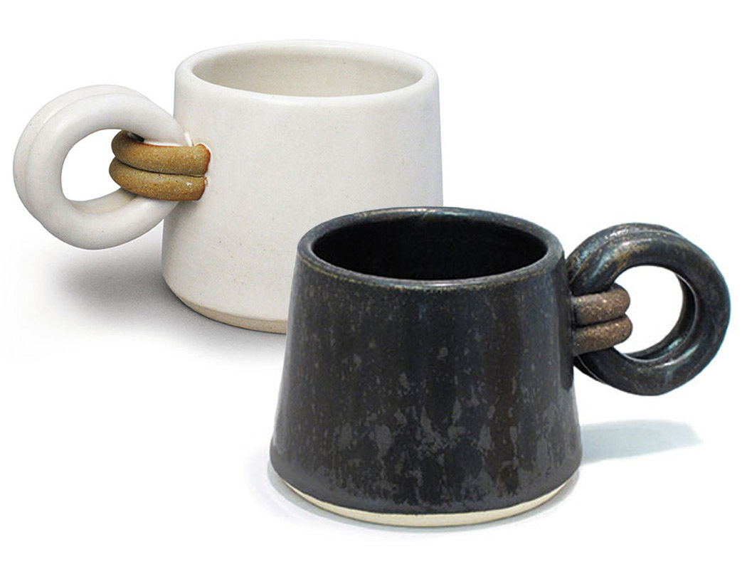 Loop Handle Mug by Jan Schachter (Ceramic Mug) | Artful Home