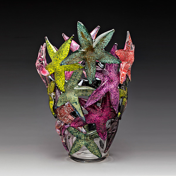 Starfish Cluster by John Gibbons (Art Glass Vase) | Artful Home