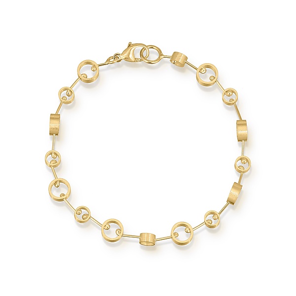 Gold Circles Bracelet by Jennifer Chin (Gold Bracelet)