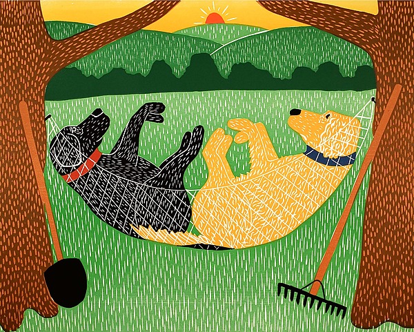 Farming is Hard Work by Stephen Huneck (Giclee Print) | Artful Home