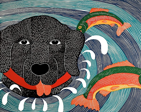 Fish Are Jumping by Stephen Huneck (Giclee Print) | Artful Home