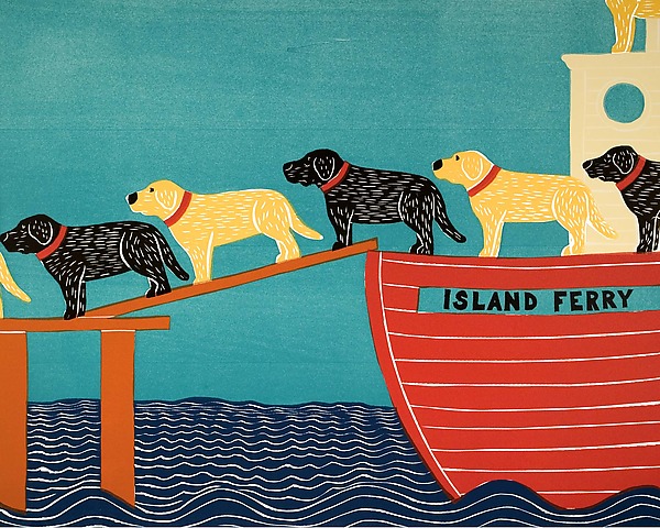 Island Ferry by Stephen Huneck (Giclee Print) | Artful Home