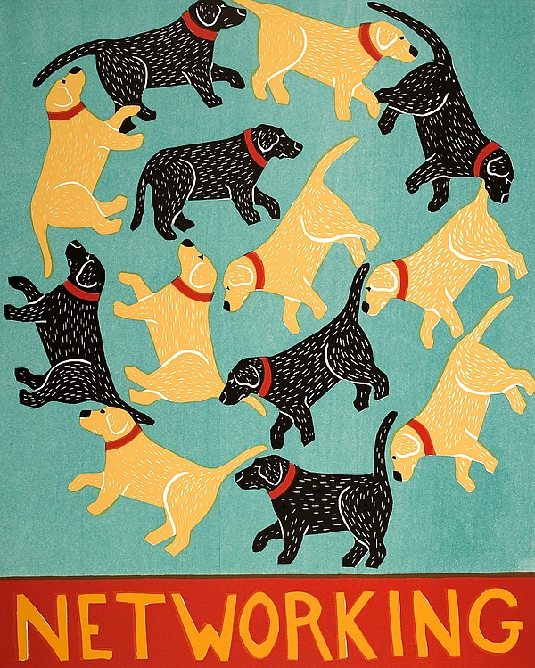 Networking by Stephen Huneck (Giclee Print) | Artful Home