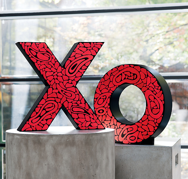 Kisses and Hugs by Kevin Irvin (Wood Sculpture) | Artful Home