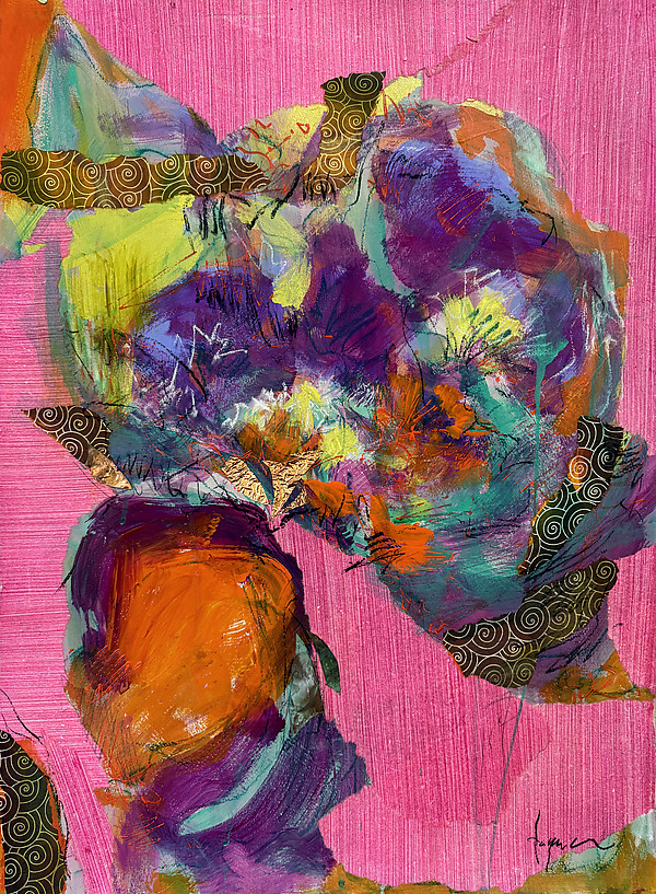 Hat Full of Dreams by Dorothy Fagan (Mixed-Media Painting) | Artful Home