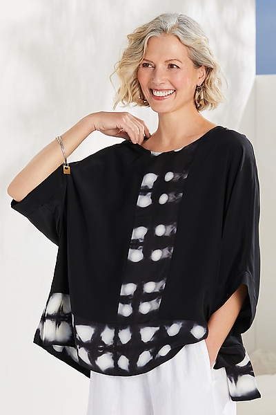 Shibori Wool Gauze Scarf by Laura Hunter (Wool Scarf