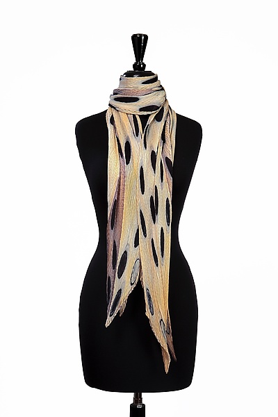 美品argue SQUARE WOOL GAUZE STOLE Camel Wool Gauze Scarf by Proper Cloth