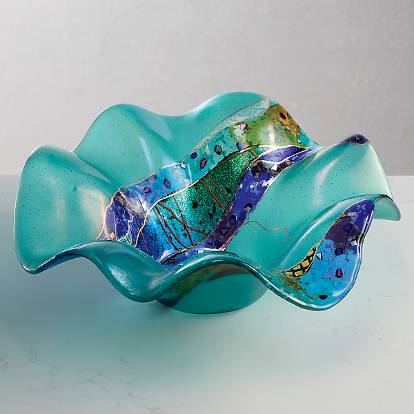 Splash Bowl by Karen Ehart (Art Glass Bowl) Artful Home