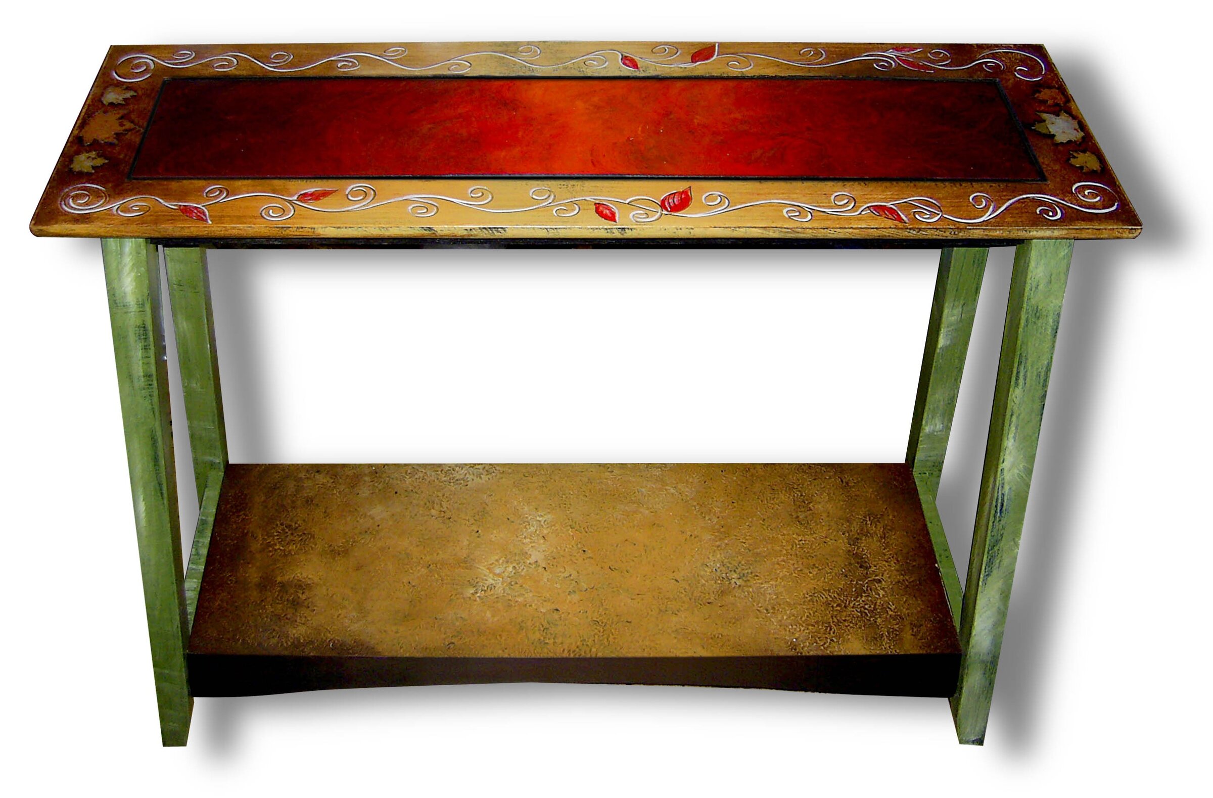 Bombay Sofa Table by Wendy Grossman (Wood Console Table) Artful Home