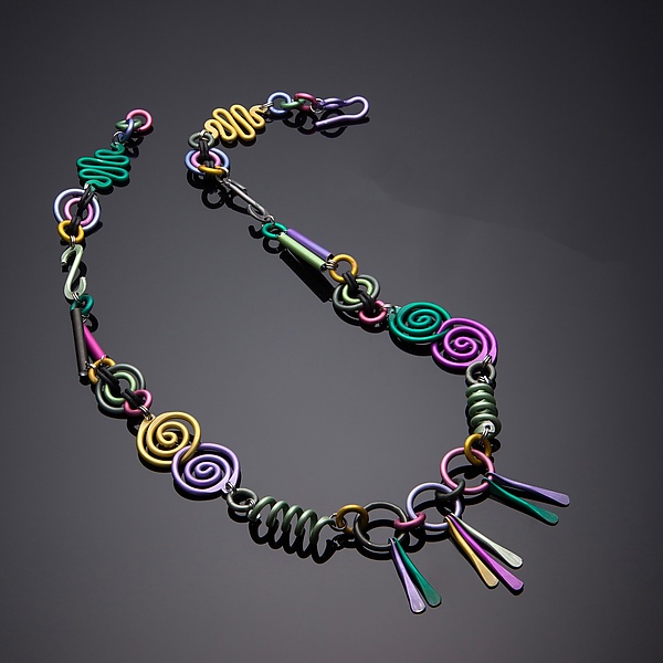 Swirls Necklace by Sylvi Harwin (Aluminum Necklace)