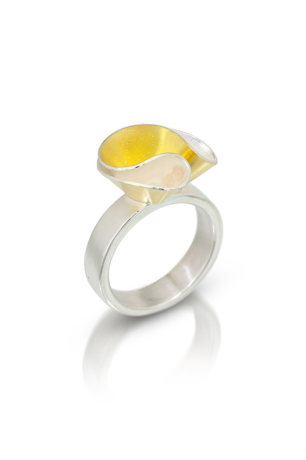Swirl Ring by Thea Izzi (Gold & Silver Ring) | Artful Home