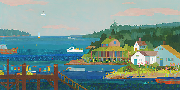 Harbor Village I by Suzanne Siegel (Pigment Print) | Artful Home