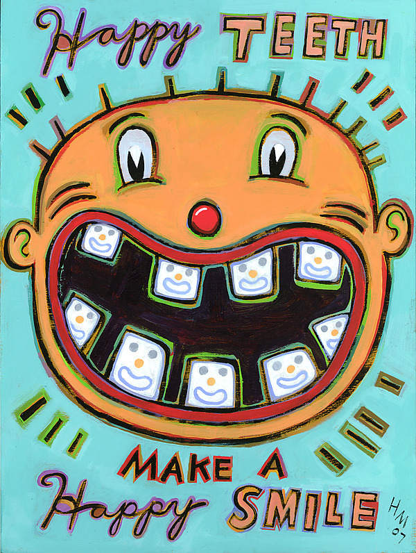 Happy Teeth Make a Happy Smile by Hal Mayforth (Giclee Print) | Artful Home