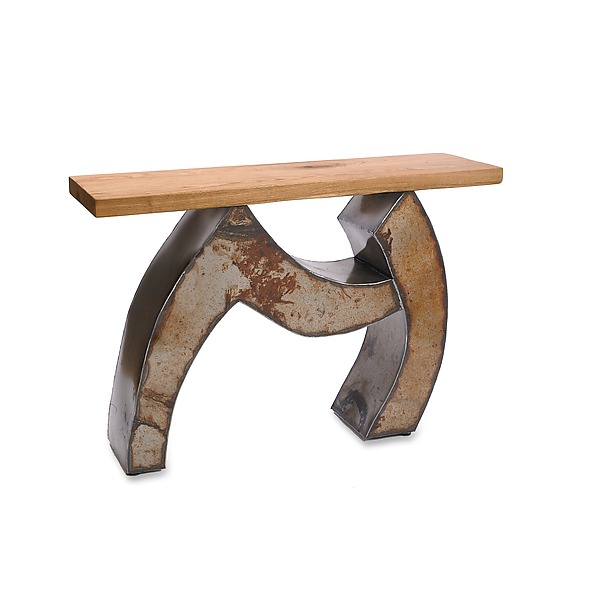 Cooperation Console Table by Ben Gatski and Kate Gatski (Metal Console Table) | Artful Home