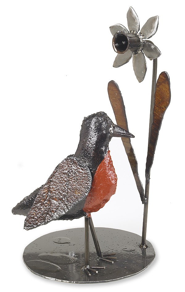 Robin Sculpture by Ben Gatski and Kate Gatski (Metal Sculpture) | Artful Home