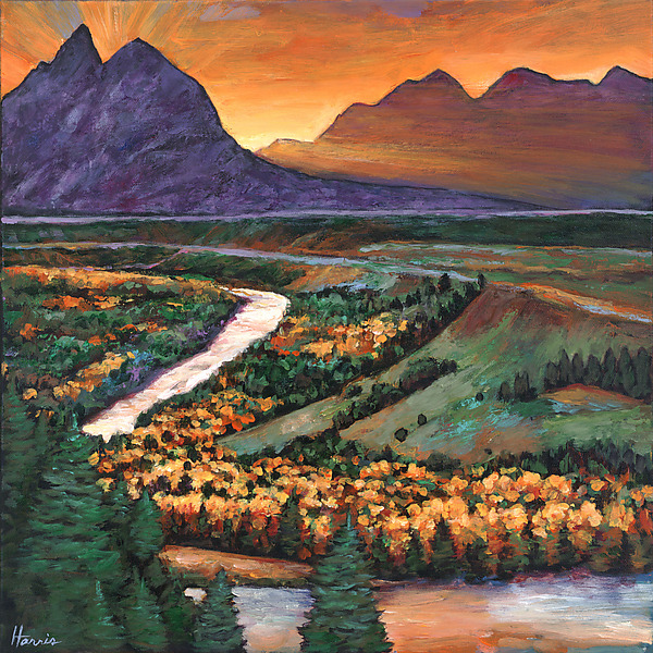 Snake River Overlook by Johnathan Harris (Acrylic Painting) | Artful Home