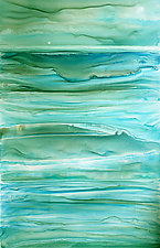 Teal Moon by Maureen Kerstein (Watercolor Painting)